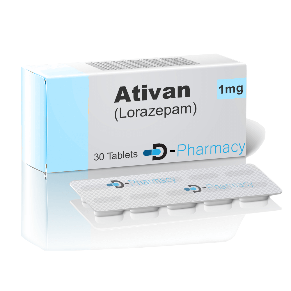 Shop Lorazepam or Ativan 1mg Online from D-Pharmacy
