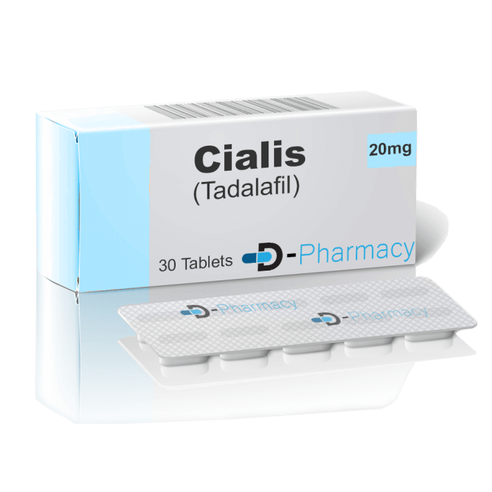 Shop Cialis or Tadalafil 20mg Online from D-Pharmacy